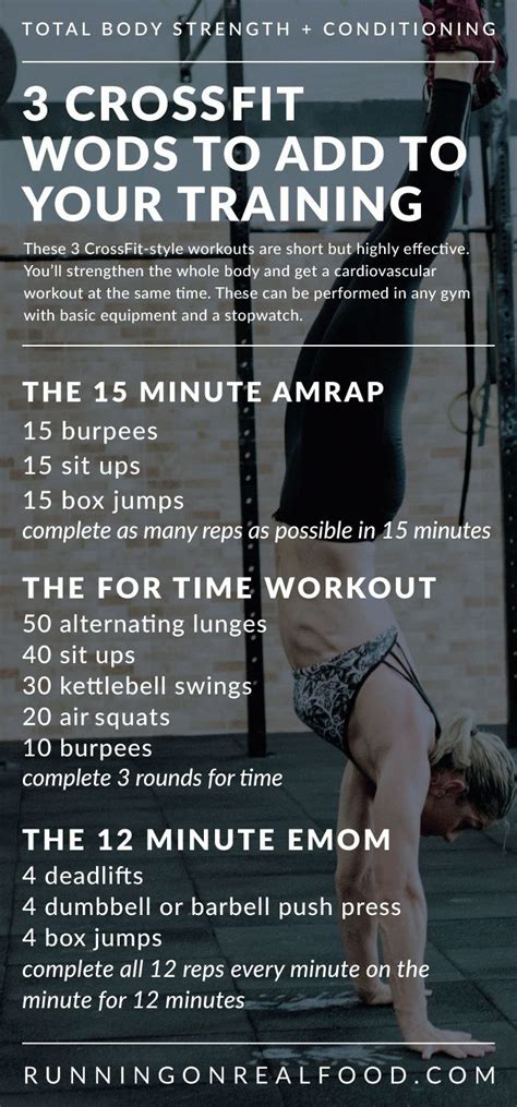 3 CrossFit-Style Workouts for Total Body Strength and Conditioning. You ...