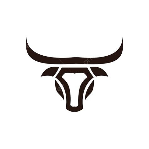 Bull Horns Silhouette PNG Images, Bull Horn Animal Silhouette Farm Icon ...