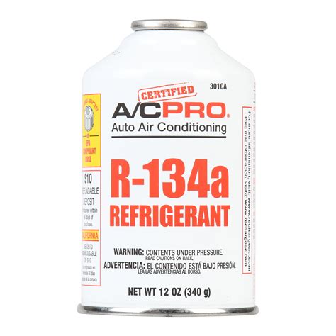 Buy A/C Pro Certified Auto Air Conditioner R-134a Refrigerant, 12 oz ...