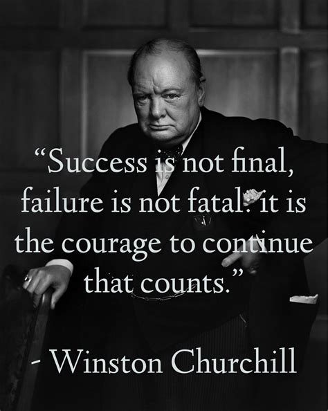 The Best 25 Winston Churchill Quotes Success Is Not Final - doglyespic