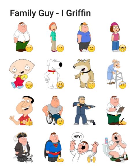 Family Guy – I Griffin Telegram sticker set | Stickers