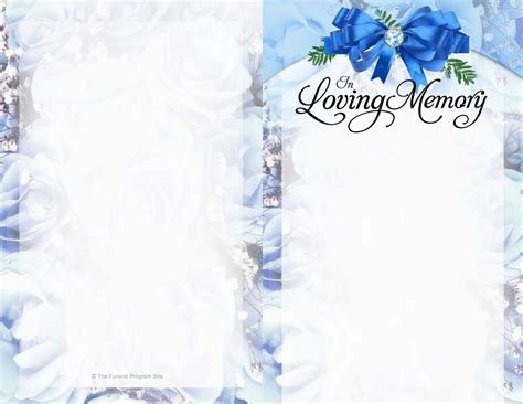 Editable PDF Funeral Program Template - Royal Design by The Funeral ...