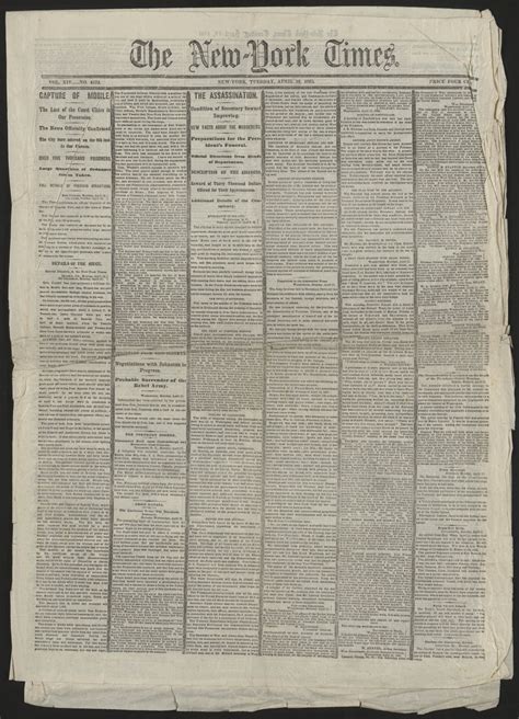 The New York Times newspaper, early 1800's | Times newspaper, New york ...