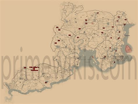 Red dead redemption 2 interactive map of all rdr2 locations - hourhor