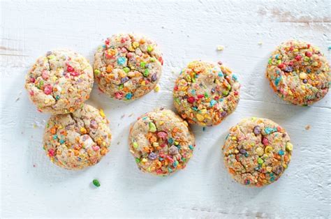 White Chocolate Chip Fruity Pebbles Cookies