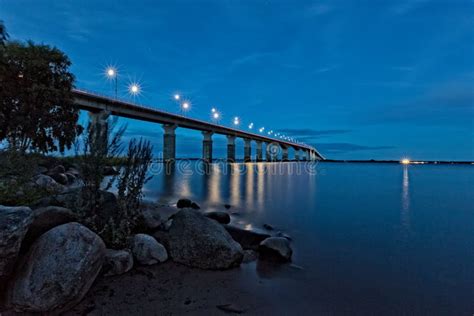 Öland Bridge Night, Öland, Sweden Stock Image - Image of europe, island ...