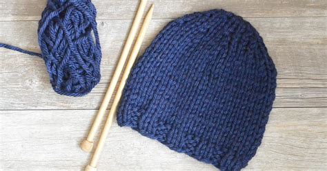 Beginner Chunky Knit Hat Pattern