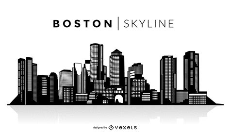 Boston Silhouette Skyline Vector Download