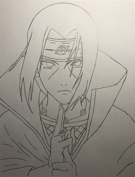 Cool Itachi Drawing - Always compare the drawing to the original and ...