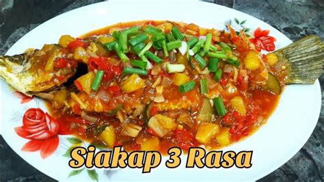 Ikan Siakap 3 Rasa | How to Cook Tasty Sea Bass 3 Flavour Sauce | Rajie ...