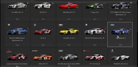 Gran Turismo Sport Cars List (2022 Update)