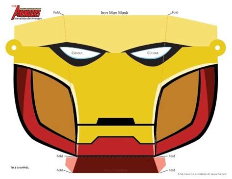 Download Iron Man Mask Template - Spoonful