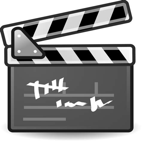 Clapperboard Multimedia - Openclipart