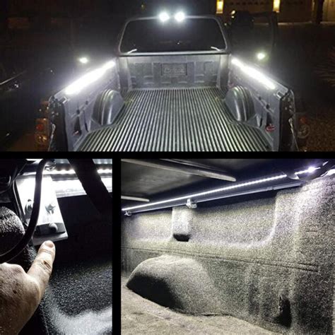 2pcs For Chevy Silverado 60" LED Lights Strip Cargo Truck Bed Lamp Work ...