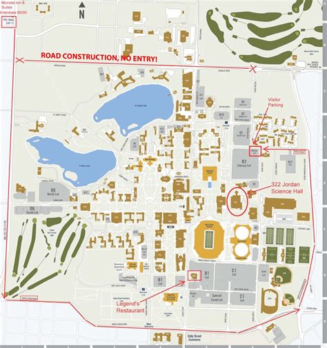 Notre Dame Campus Map