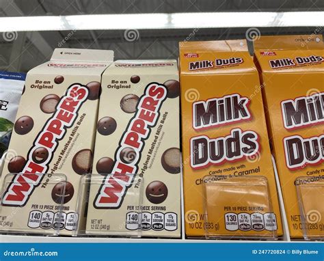 Retail Store Candy Milk Duds and Whoppers Box Editorial Stock Image ...