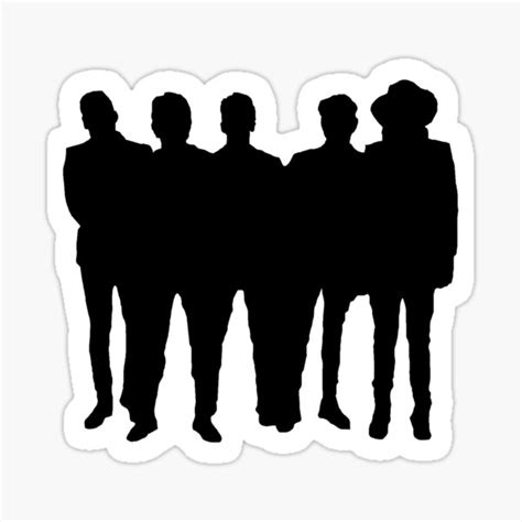 "1d silhouette" Sticker by teddyhersh | Redbubble