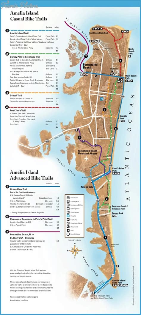 Amelia Island Map - TravelsFinders.Com