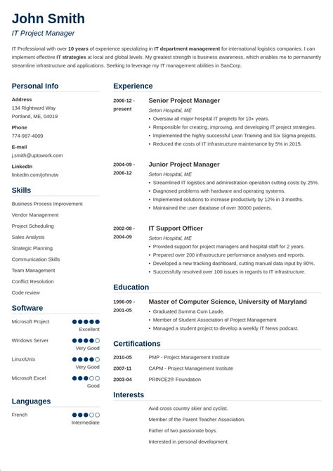 How to create resume using Microsoft Word Templates - broposa