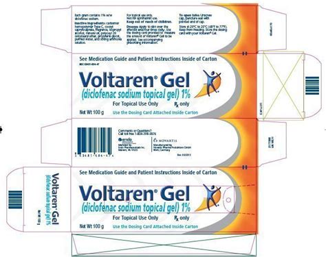 Voltaren Gel - FDA prescribing information, side effects and uses