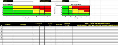 Risk Assessment Template Excel - WINNING TEMPLATES