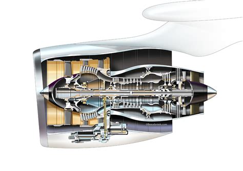 Aviation technical cutaway illustrations. :: Behance