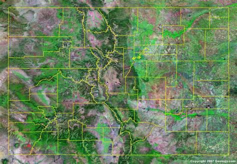 County Map For Colorado - Kial Selina