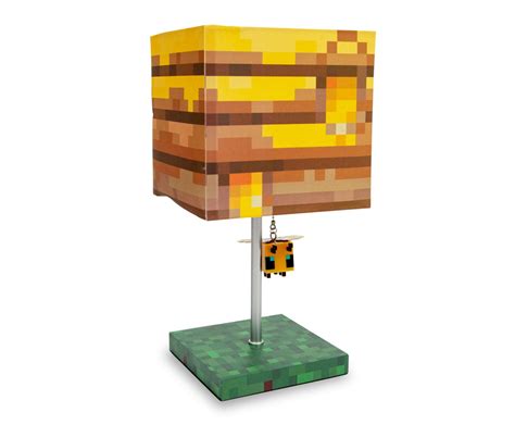 Buy Minecraft Yellow Bee Nest Block Desk Lamp with 3D Bee Puller ...