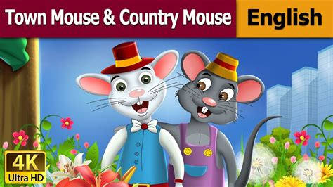 Town Mouse And The Country Mouse in English | English Story | English ...