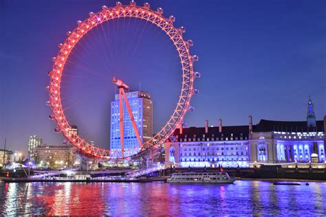 Free stock photo of london eye, night photography