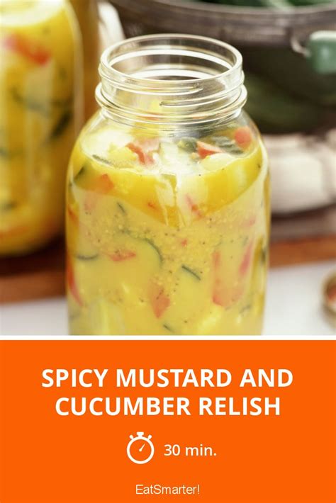 Spicy Mustard and Cucumber Relish recipe | Eat Smarter USA