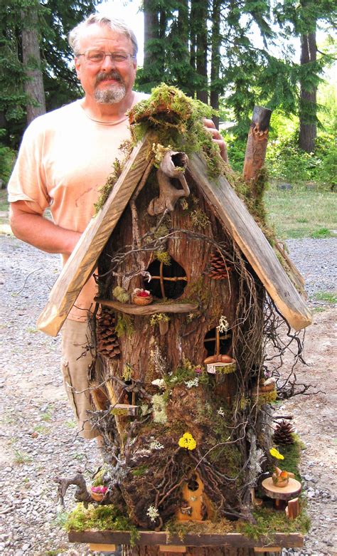 Val & Birdhouse | Sequim Farmers Market | Fairy garden diy, Fairy ...