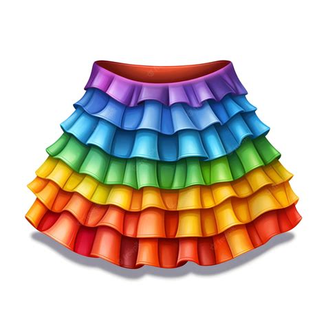 Premium Photo | A rainbow skirt with a rainbow pattern