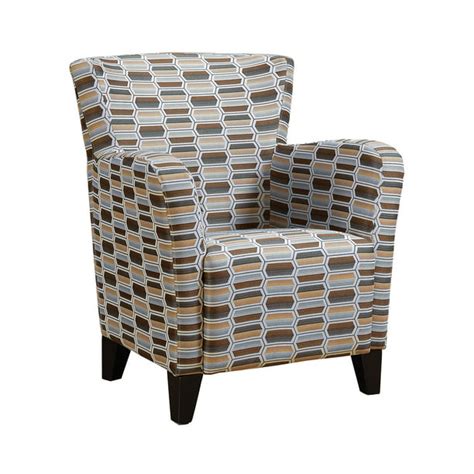 ACCENT CHAIR - EARTH TONE GEOMETRIC FABRIC - Walmart.com - Walmart.com