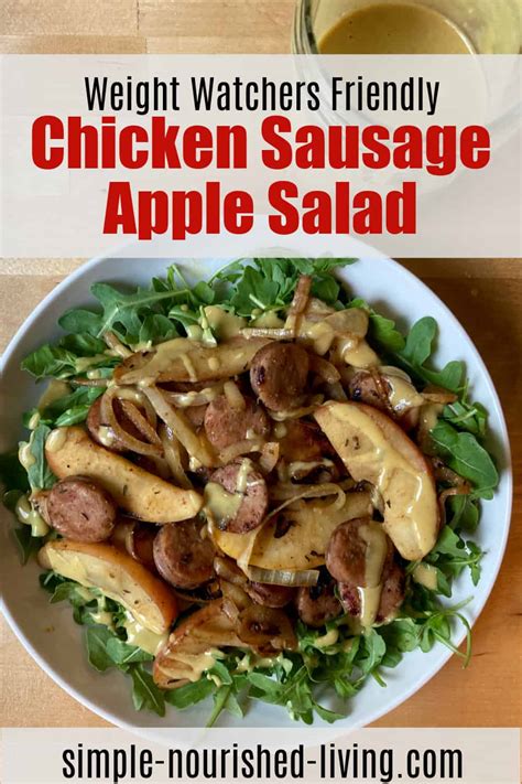 Chicken Sausage & Apple Salad • Simple Nourished Living