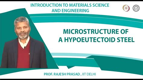 Microstructure of a Hypoeutectoid Steel - YouTube