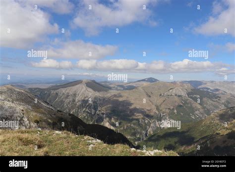 Bjelasnica mountain in the distance and the location of the village ...