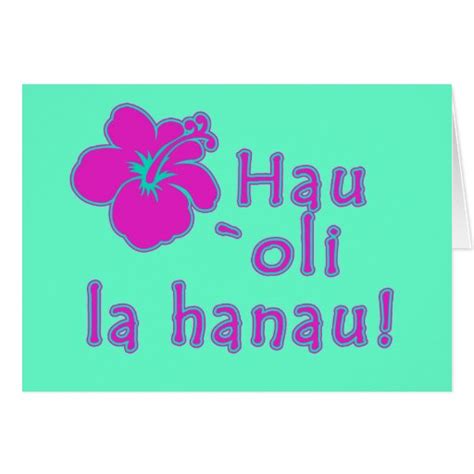 Happy Birthday In Hawaiian Greeting Card | Zazzle