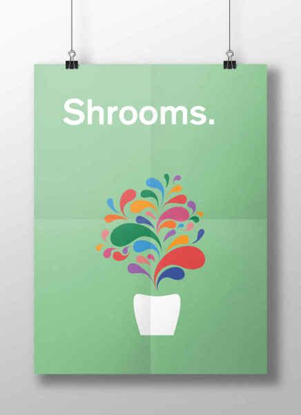 Creative Minimal Posters Show What Your Brain Looks Like on Drugs