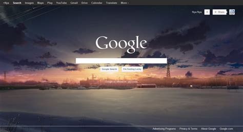 Google - Custom background (16 images or your own) - FreeStyler.WS