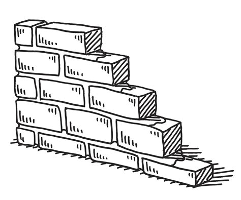 8 Steps to Drawing a Brick Wall in Perspective | Brick wall drawing ...