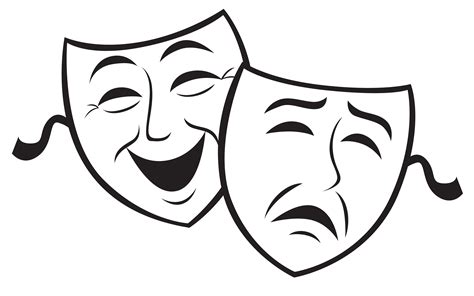 Comedy And Tragedy Masks Clipart - ClipArt Best