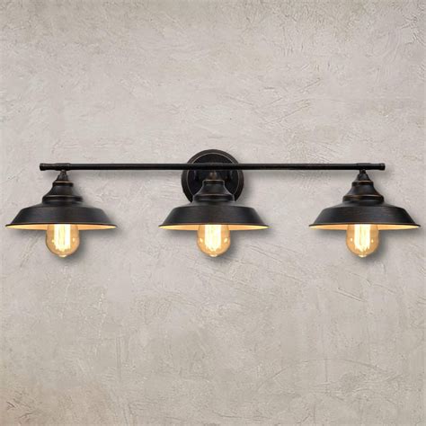 Bathroom Vanity Light 2/3-Light Wall Sconce, Industrial Wall Mount Lamp ...