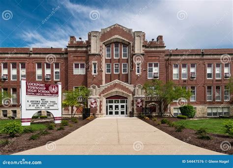 Lockport Township High School Editorial Photo - Image of exterior ...