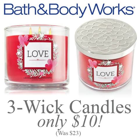 Bath & Body Works 3 Wick Candle for Valentine's Day just $10! (Reg. $23)