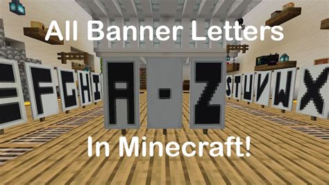 How To Make A Letter B Banner In Minecraft