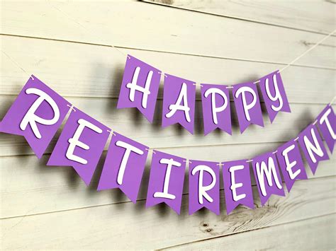 Happy Retirement Banner Retirement Banner Banner | Etsy