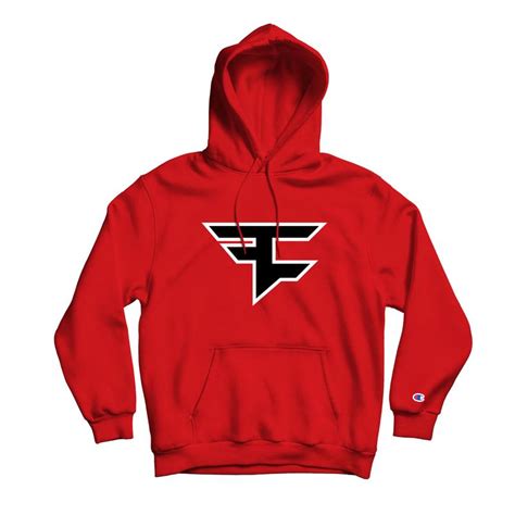 FaZe Clan 2019 Logo Hoodie Red. 50/50 cotton/poly blend. 9.0 oz ...