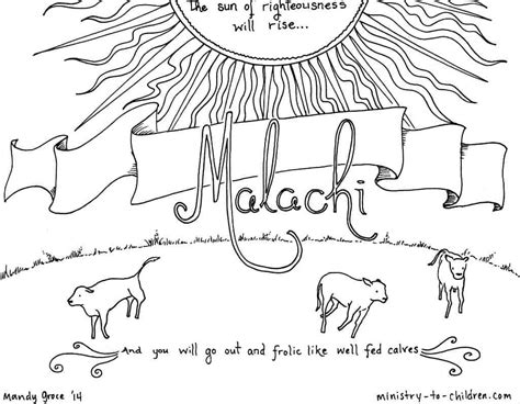 Malachi Bible Coloring Page - Ministry To Children