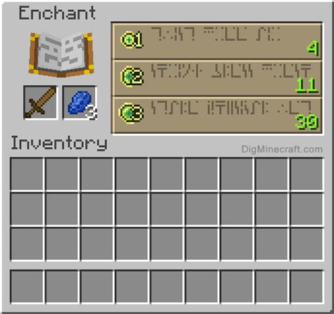 How to make an Enchanted Wooden Sword in Minecraft